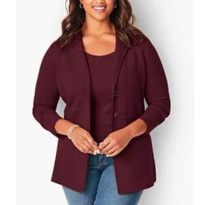 Talbots Cotton Sweater Blazer